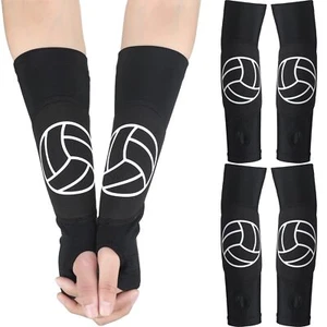 Volleyball Arm Sleeves Passing Hitting Forearm Sleeves with Protection Pads a... - Picture 1 of 6