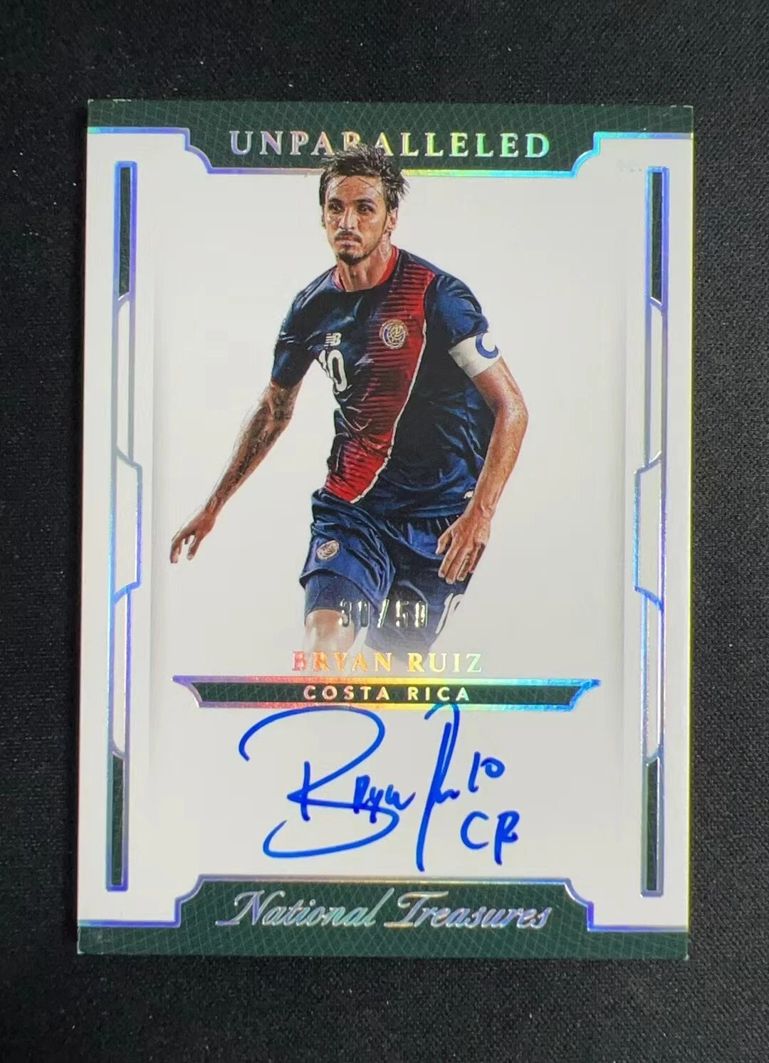 2018 National Treasures Bryan Ruiz Costa Rica Unparalleled Auto /50 Silver