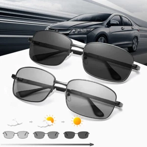 Nachtfahrbrille Auto Sonnenbrille Photochrome Fahrenbrille Kontrastbrille Herren - Bild 1 von 12