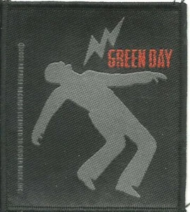 GREEN DAY lightning bolt 2000 - WOVEN SEW ON PATCH official merchandise ORIGINAL - Picture 1 of 3