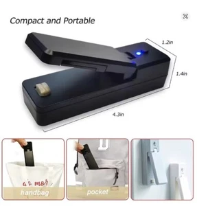 Mini-Beutelversiegelungsgerät, 2-in-1, wiederaufladbar, tragbar - Bild 1 von 5