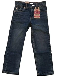 Levi's 502 Boy's Size 4 Blue Jeans Regular Taper Adjustable Waist Free Shipping - Picture 1 of 8