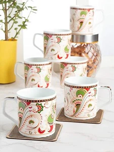 Bone China Kaffeetassen/Teetassen 6er Set, 200 ml - Bild 1 von 3