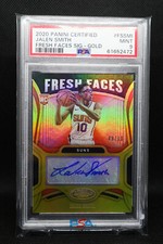 2020-21 Panini Certified Jalen Smith ROOKIE Fresh Faces Auto GOLD /10 PSA 9 🔥