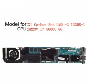 00HT361 For Lenovo Thinkpad X1 Carbon 3rd Gen Motherboard i7-5600 8GB - Picture 1 of 5