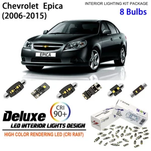LED Interior Light Kit for Chevy Epica 2006-2015 + License Plate Light Bulbs - Foto 1 di 8