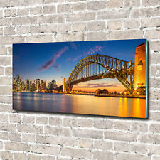 Tulup Acrylic  Glass Print Wall Art Image 140x70cm - Sydney panorama