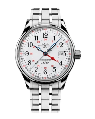 Ball Trainmaster hora estándar GMT (40 mm) NM3888D-S5CJ-WH Foto 1 de 3
