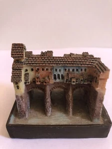 MINIATURE BUILDING ITALY TUSCANY BRIDGE PONTE VECCHIO FLORENCE FIRENZE NO GAULT - Picture 1 of 5
