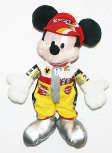 MICKEY MOUSE PLUSH FIGURE RACE CAR DRIVER NASCAR RACING TEAM MOTORSPORTS UNIFORM - Picture 1 of 1