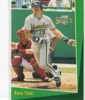 1993 Score Select Robin Yount #22 Milwaukee Brewers Baseball Card  - Image 1 of 2