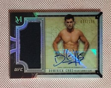 7/165 Dominick Cruz 2018 Topps UFC Museum Collection Signature Swatch Relic Auto