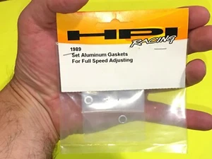 VINTAGE ORIGINAL RC HPI RACING #1989 ~ ALUMINIUM DICHTUNGSSATZ FÜR FULL SPEED ADJUST - Bild 1 von 5