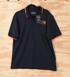 Oracle Red Bull Racing F1 Core Logo Polo Shirt Mens XL Navy Blue NWT!! - Picture 1 of 10