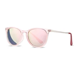 Polarized Kids Sunglasses UV Protection 3-9 Years Pink Frame - Picture 1 of 7