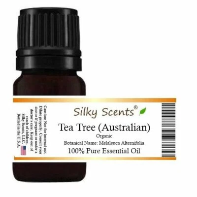 SILKYSCENTS Tea Tree Organic (Australian) Essential Oil (Melaleuca Alternifolia) 100% Pure T