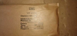 Chevrolet Chevy 1934-1936 Intake and Exhaust Manifold Gasket Set:  12005 - Picture 1 of 4