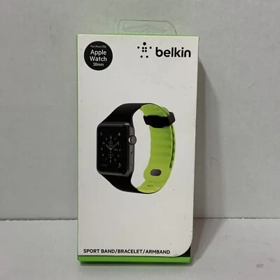 📀 Pulsera deportiva Belkin para (reloj Apple 38 mm)- negra/verde lima Foto 1 de 3