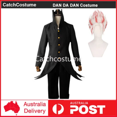 Anime DAN DA DAN Takakura Ken Okarun Disfraz Pelucas Halloween Fiesta Conjunto Foto 1 de 4