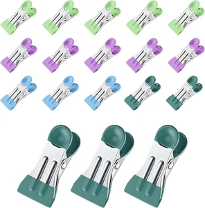 Chip Clips,Clothes Pins,Chip Clips Bag Clips Food Clips 20 Pcs,Towel Clips,Bag C - Picture 1 of 7