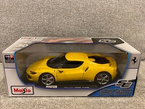 Maisto Special Edition 1:18 Diecast Car Ferrari 296 GTB Yellow Brand-New In Box - Picture 1 of 5