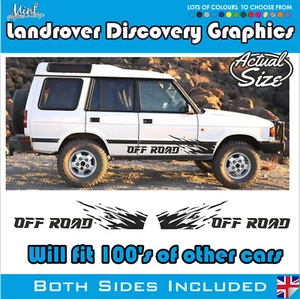 Calcomanías calcomanías de rayas laterales todo terreno Landrover Discovery 4x4 gráficos 009a - Imagen 1 de 5