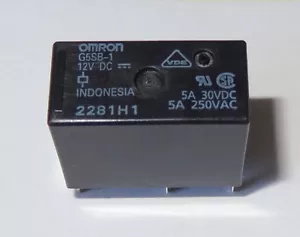1 Stück, Relais 12 V Spule, 5A Kontakt, SPDT, von Omron, P/N G5SB112DC - Bild 1 von 4