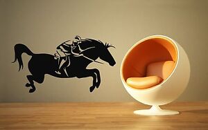 Wall Stickers Vinyl Decal Horse Racing Horse Rider Sport Polo Wall Decor (ig004)