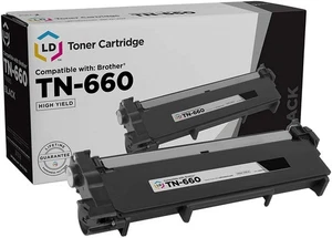 LD Comp Laserkartusche schwarz für Brother Toner TN660 DCP-L2520DW HL-L2300D - Bild 1 von 8