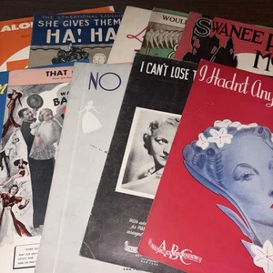 Lot Of Vintage Varied Sheet Music - Picture 1 of 11