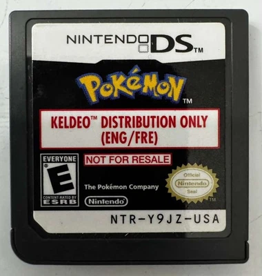 Pokémon KELDEO Distribution Cartridge #4412 NTR-Y9JZ USA Nintendo DS RARE!!!! - Image 1 of 4