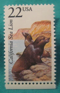 22c American Wildlife - Californis Sea Lion - MNH Single - Scott #2329 - Ausgabe 1987 - Bild 1 von 2