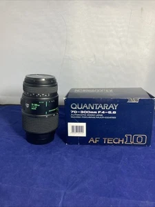 Quantaray Tech-10 Mx AF 70-300mm f/4.0-5.6 MACRO Lens for Minolta/Sony A Mount - Picture 1 of 7