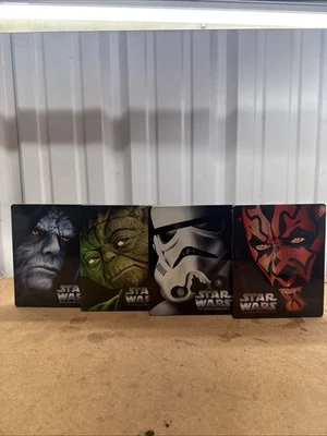 🔴Lot Of (4) Star Wars Steelbook Blu Ray Movies - Image 1 of 4