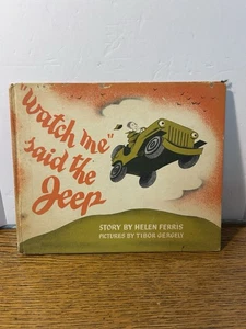 Vintage First Edition Watch Me Said the Jeep Book Hardcover 1944 Rare - Picture 1 of 24
