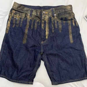 Icecream Japan Denim Shorts Pharrell Billionaire Boys Club Used - Picture 1 of 3