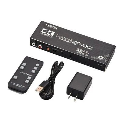 4x2 1080P 4K@60Hz Separation HDMI Switch Switcher Adapter With ARC Function C - Image 1 of 4