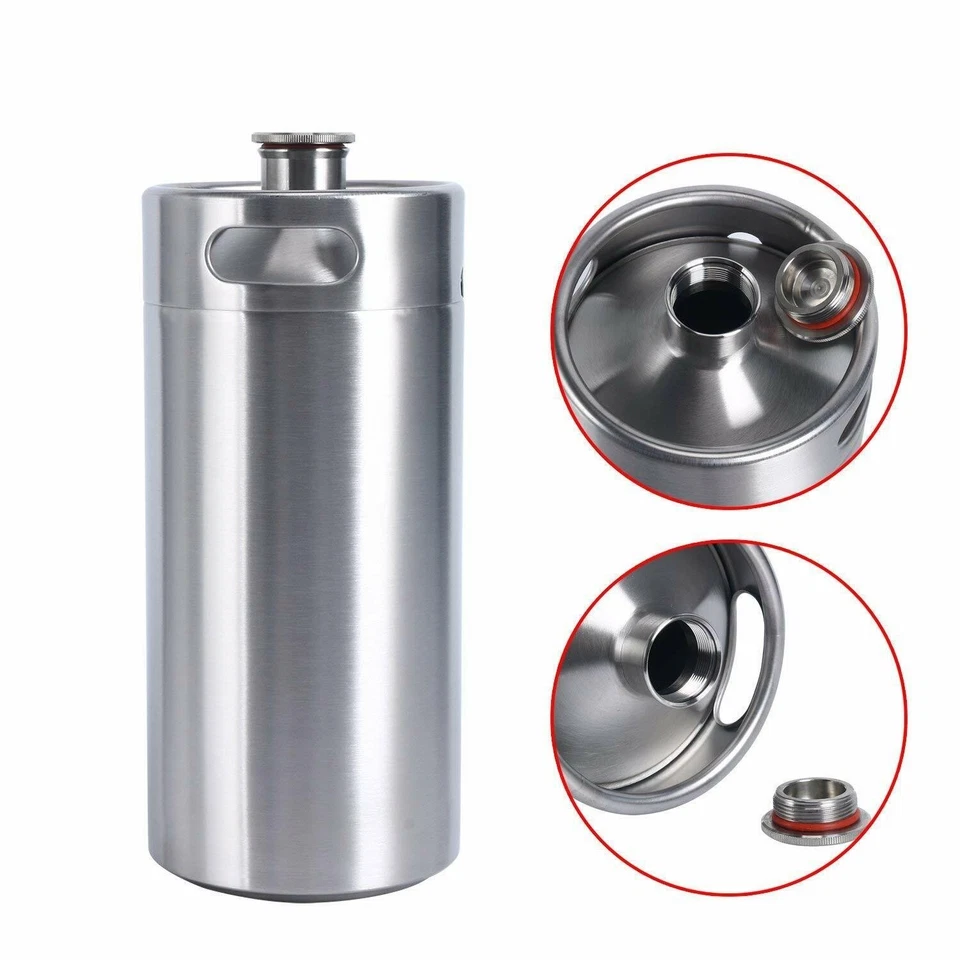 YaeBrew SH-0239 Mini Keg Growler - Silver