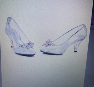 Klare Prinzessin Schuhe für Damen von halloweencostumes.com - schmale kleine Größe 7 - Bild 1 von 6