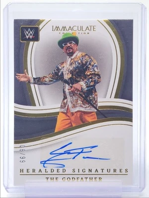 THE GODFATHER 2023 IMMACULATE WWE HERALDED SIGNATURES AUTO /99 Q4917 - Image 1 of 2