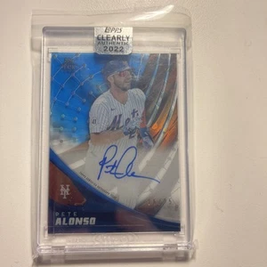 2022 Clearly Authentic Topps Tek Blue /25 Pete Alonso #TEK-PA Auto - Picture 1 of 2