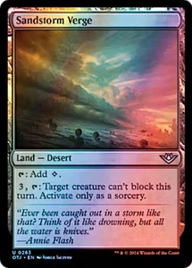 Sandstorm Verge 0263 Foil Outlaws of Thunder Junction Magic The Gathering poco común - Imagen 1 de 1