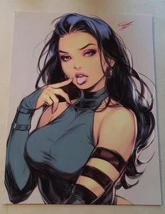 Impresión artística ilustración a color Psylocke Xmen 8,5x11 por Keyeske No. 27 - Imagen 1 de 8