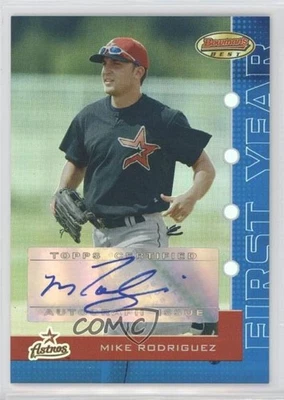 2005 Bowman's Best Blue /299 Mike Rodriguez #107 Rookie Auto RC - Image 1 of 2