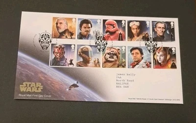 Great Britain First Day Cover - 2019 'Star Wars' - 10v set Maulden pm - Image 1 of 2