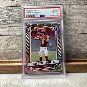 2024 Panini Donruss #TR37 JAYDEN DANIELS The Rookies RC GEM MINT PSA 10 - Bild 1 von 2