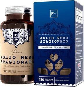 FS Aglio Nero Capsule | 180 Integratore Aglio Capsule Ad Alta Potenza - 10.000Mg - Foto 1 di 12