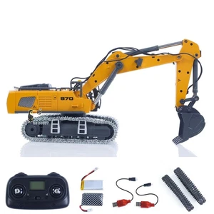 1/50 RC Excavator Model K970 RTR Electric Digger w/Metal Bucket Tracks Sound LZW - Picture 1 of 23