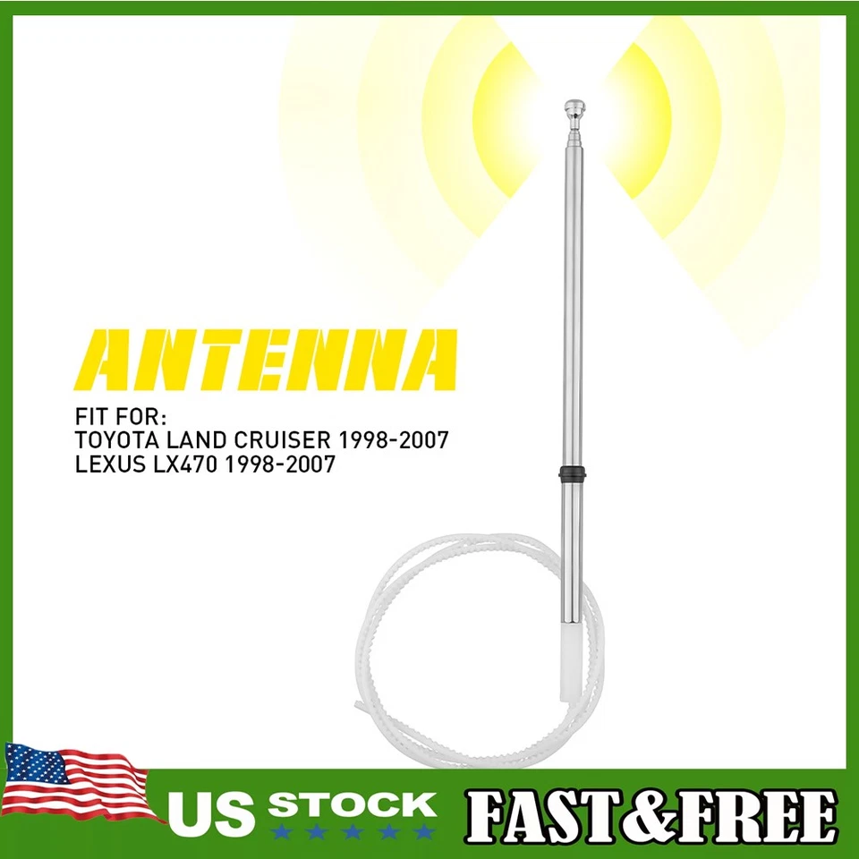 Mástil de antena eléctrica 86337-60151 para Toyota Land Cruiser 1998 1999 2000-2007 B Foto 1 de 1