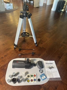 Celestron C90mm Maksutov Spotting Scope #52265 with Heavy Duty Tripod + Extra’s - Picture 1 of 14